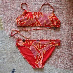 Aerie red scoop neck red bikini